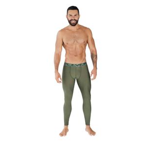 Фото Мужские легинсы хаки Clever Moda IDEAL LONG JOHNS 037210