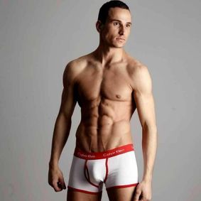 Фото Мужские трусы боксеры Calvin Klein 365 White Red Boxer