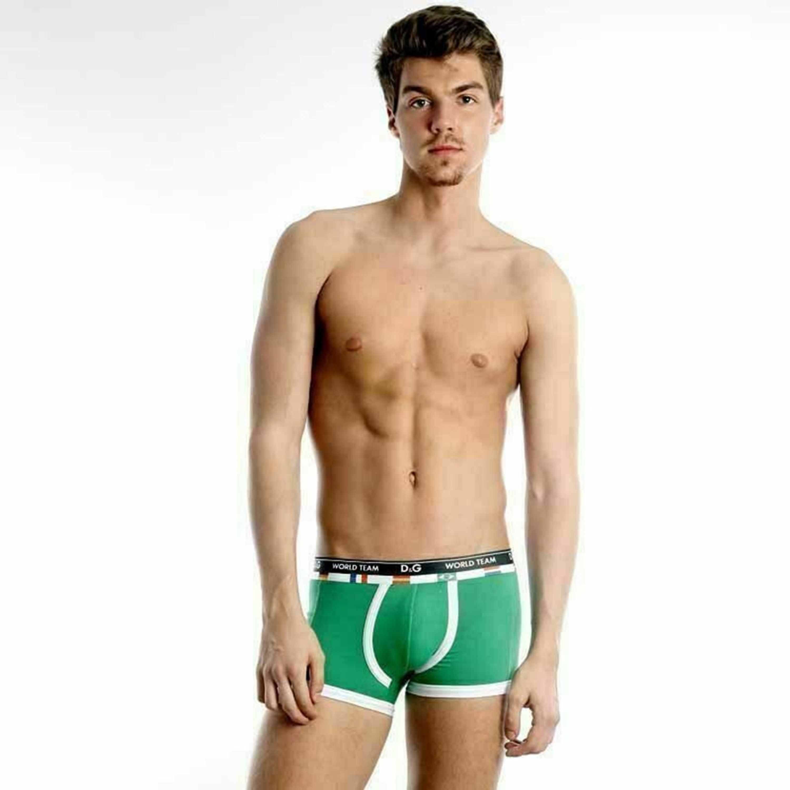 Мужские трусы боксеры зеленые D&G World Team Green фото 1