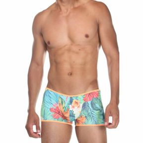 Фото Мужские трусы боксеры бирюзовые с принтом Cosmos Colors FR30_OGR