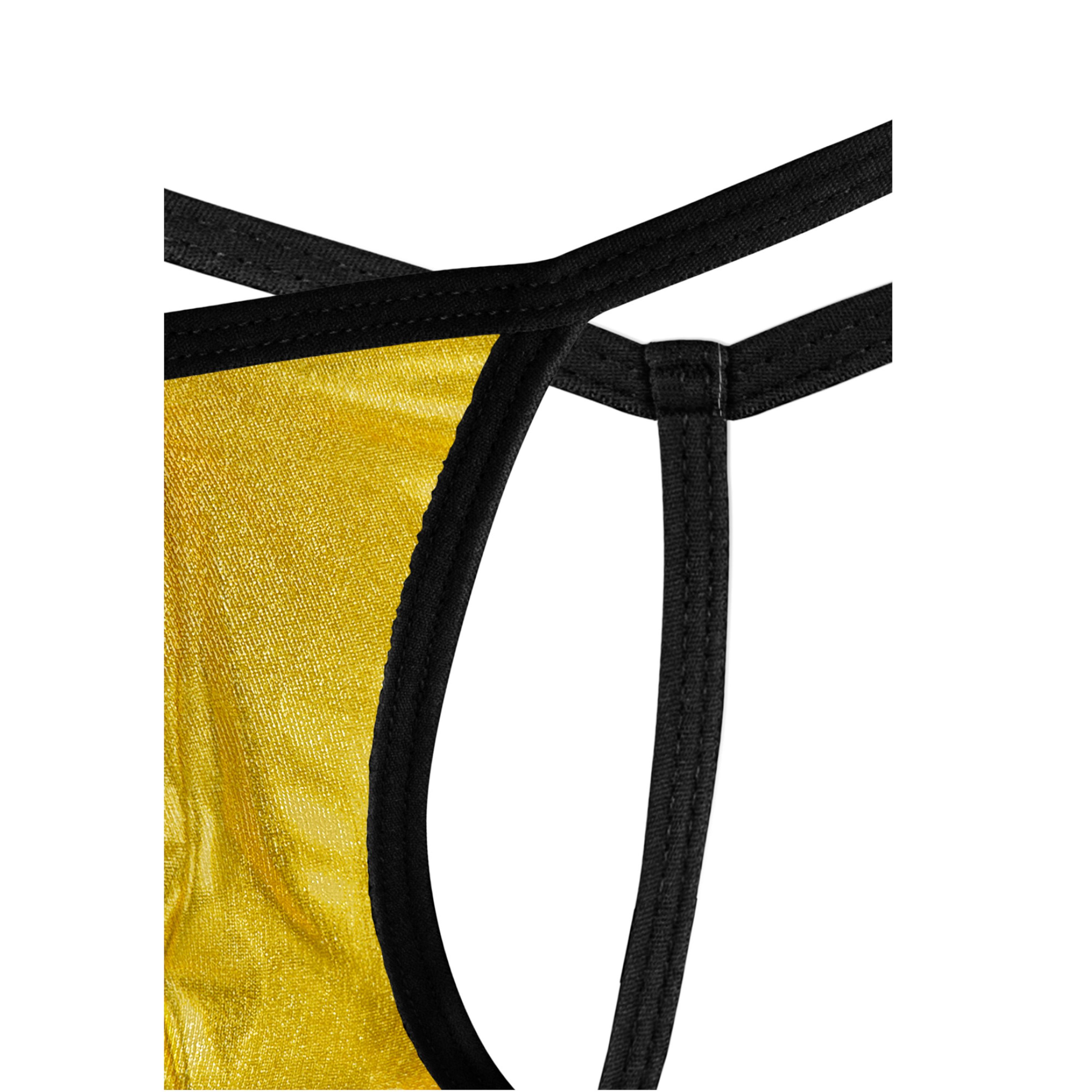 Мужские трусы стринги золотистые DARKZONE DZN6698 фото 3