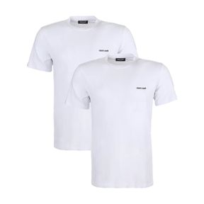Фото Набор мужских футболок 2в1 белые ROBERTO CAVALLI RC1UTS01BI