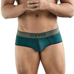 Фото Мужские трусы брифы зеленые Clever Moda NATURA PIPING BRIEF 177910