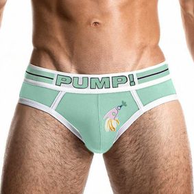 Фото Мужские трусы брифы салатовые PUMP! PU038-19