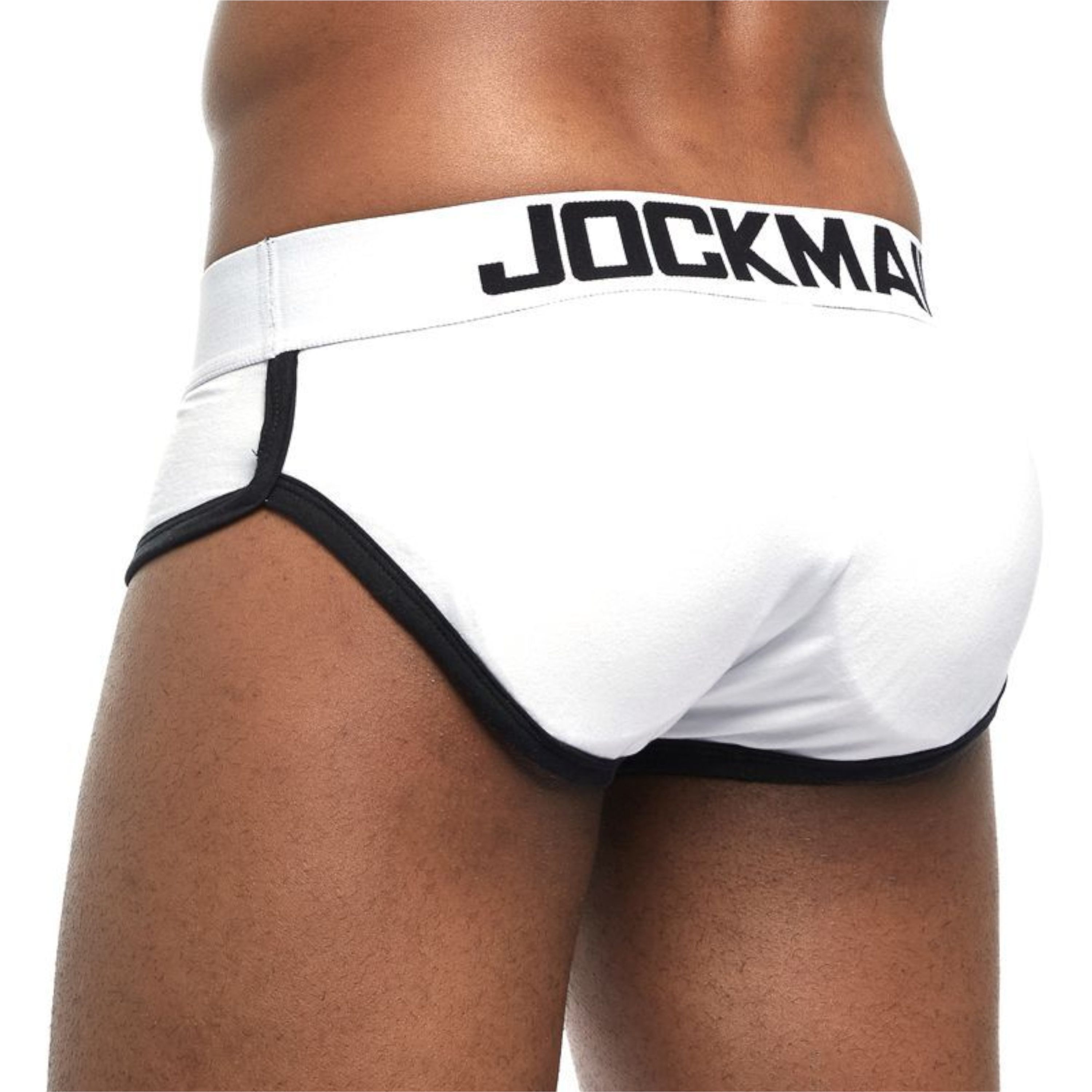 Мужские трусы брифы белые с push up JOCKMAIL JM2022-1 фото 5