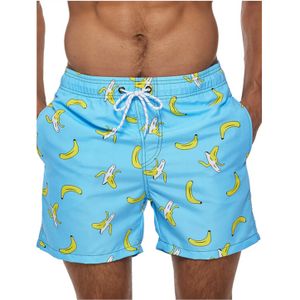 Фото Мужские шорты голубые с принтом Romeo Rossi RR9504-28