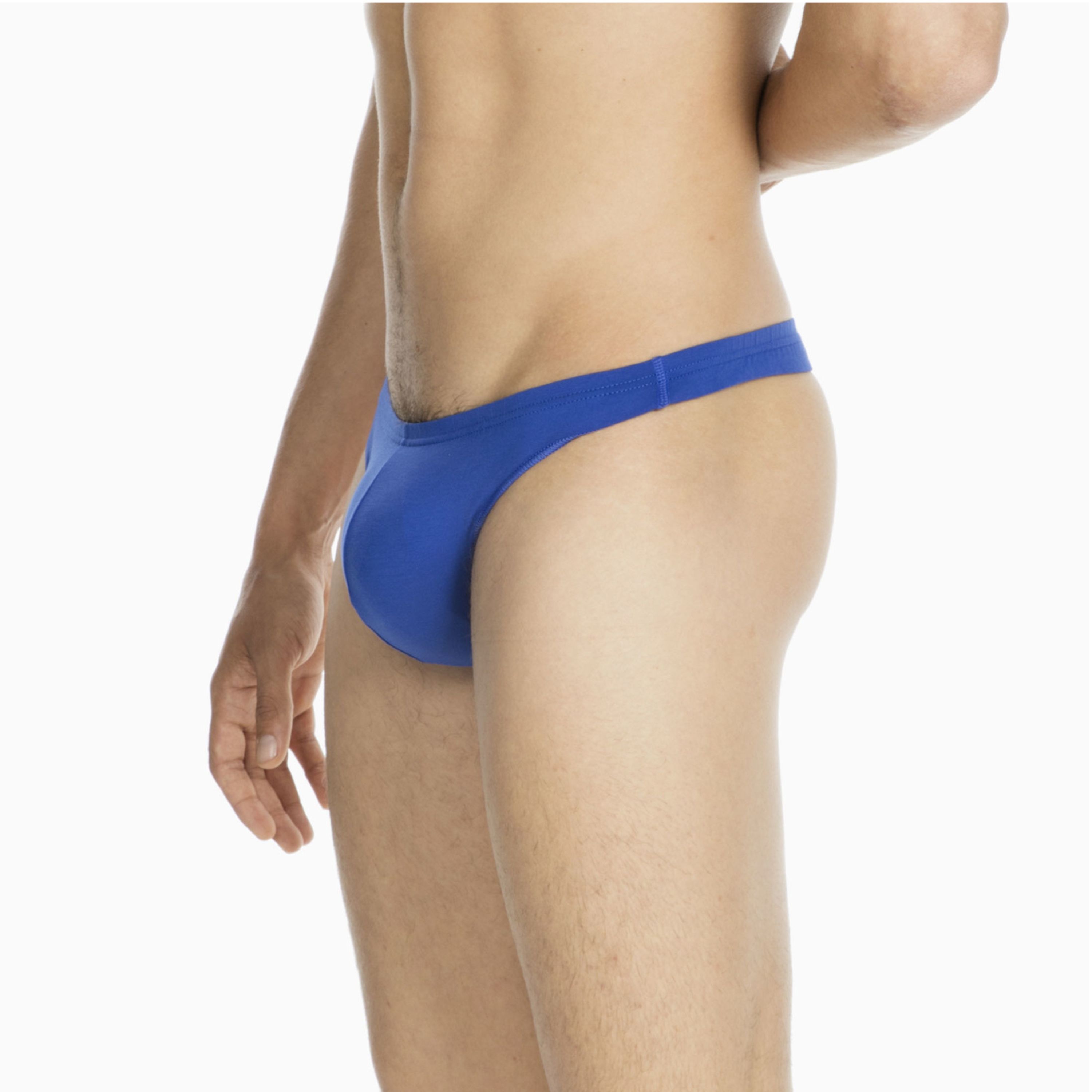Мужские трусы стринги синие HOM FREDDY G-String 400202_4000BI фото 2