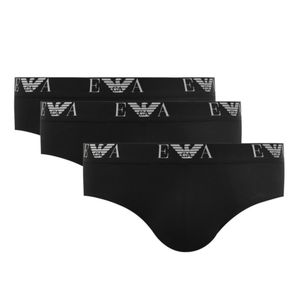 Фото Мужские трусы брифы набор из 3 штук (черный) Emporio Armani 111734_CC715 21320