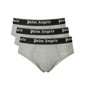 Фото Набор мужских трусов брифов 3в1 серые PALM ANGELS PLA1UMWSP04TR