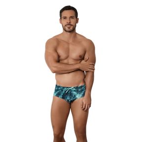 Фото Мужские плавки синие с принтом Clever Moda MADERO SWIMSUIT BRIEF 155307