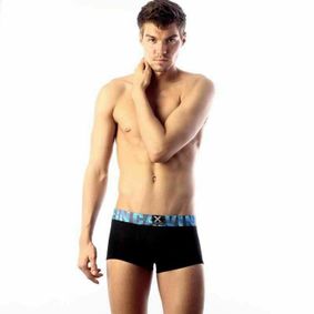 Фото  Мужские трусы боксеры Calvin Klein X Galaxy Water Black Cotton