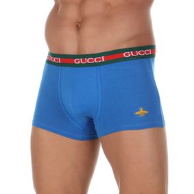 Фото Мужские трусы боксеры синие Gucci Hip Boxer