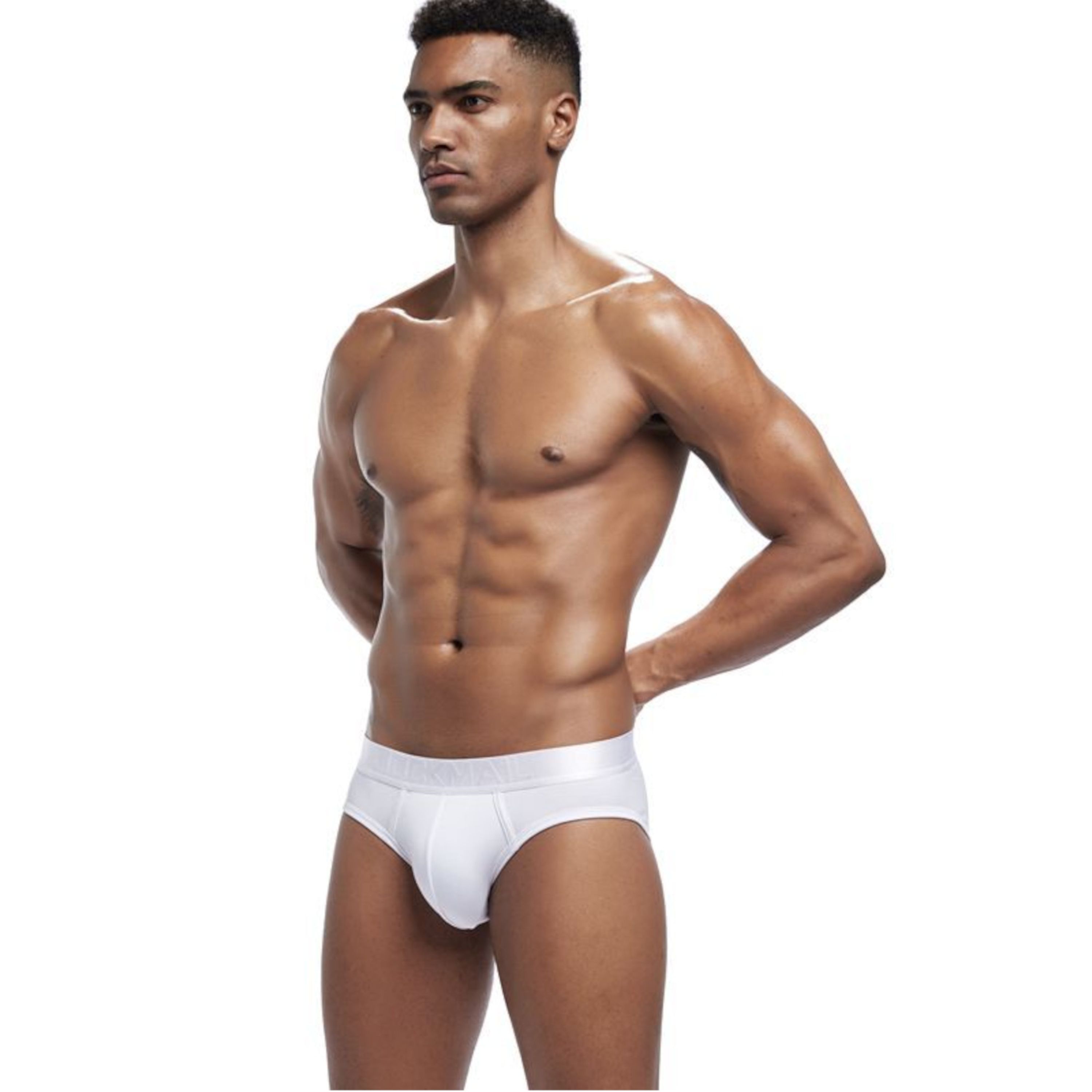 Мужские трусы брифы белые JOCKMAIL JM2034-1 фото 2
