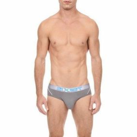 Фото Мужские трусы Брифы серые 2xist oblique stripes Brief Grey