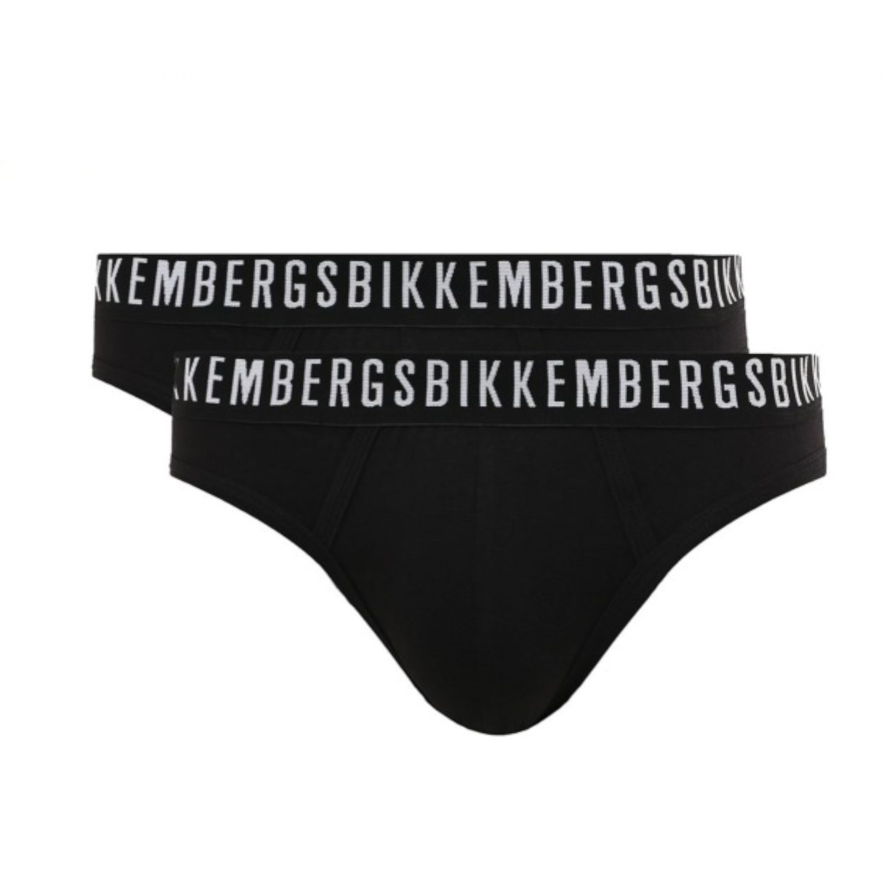 Мужские трусы брифы черные набор 2 в 1 Bikkembergs CLASSIC BKK1USP02BI/2 фото 1