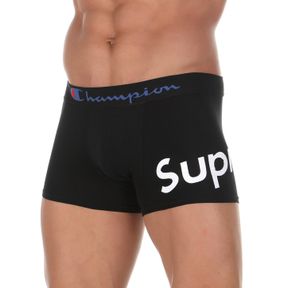 Фото Мужские трусы боксеры черные Supreme Campion