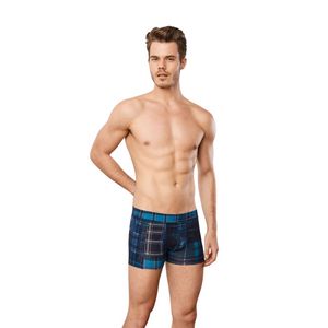 Фото Мужские трусы боксеры темно-синие с принтом клетка Doreanse 1876 Фото Мужские трусы боксеры темно-синие с принтом клетка Doreanse 1876