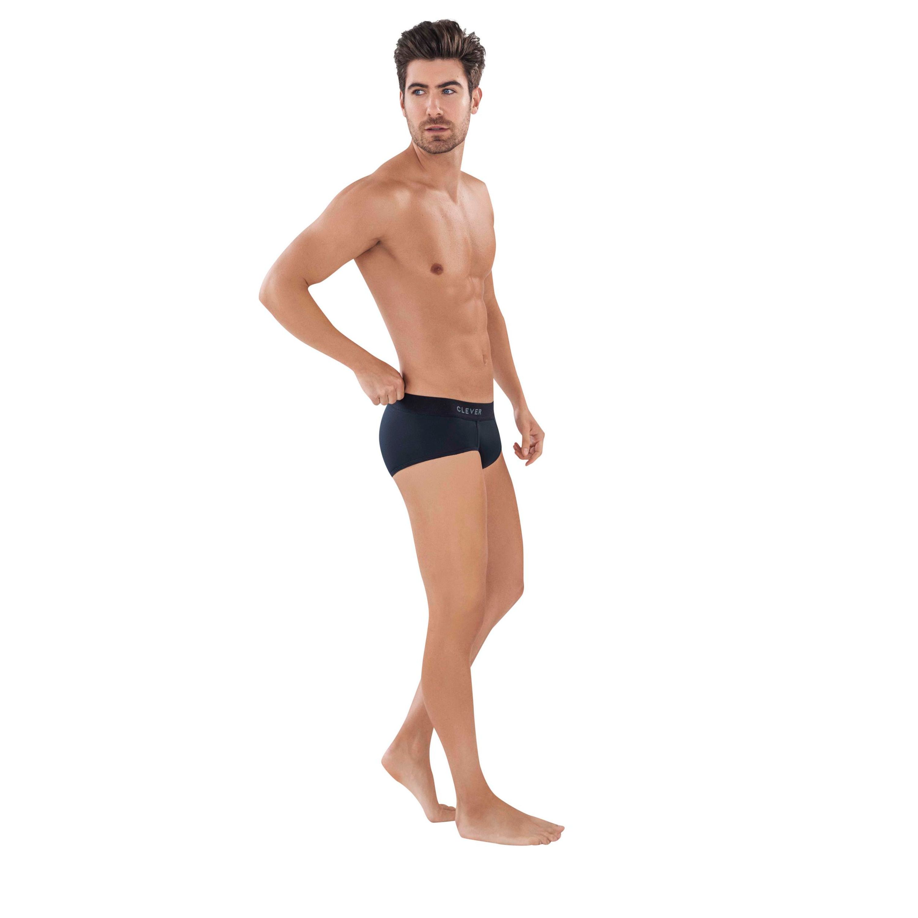 Мужские трусы брифы черные Clever Moda CARIBBEAN PIPING BRIEF 088411 фото 2