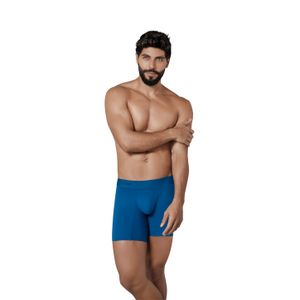 Фото Мужские трусы боксеры удлиненные синие Clever Moda PRIMARY LONG BOXER 130308 