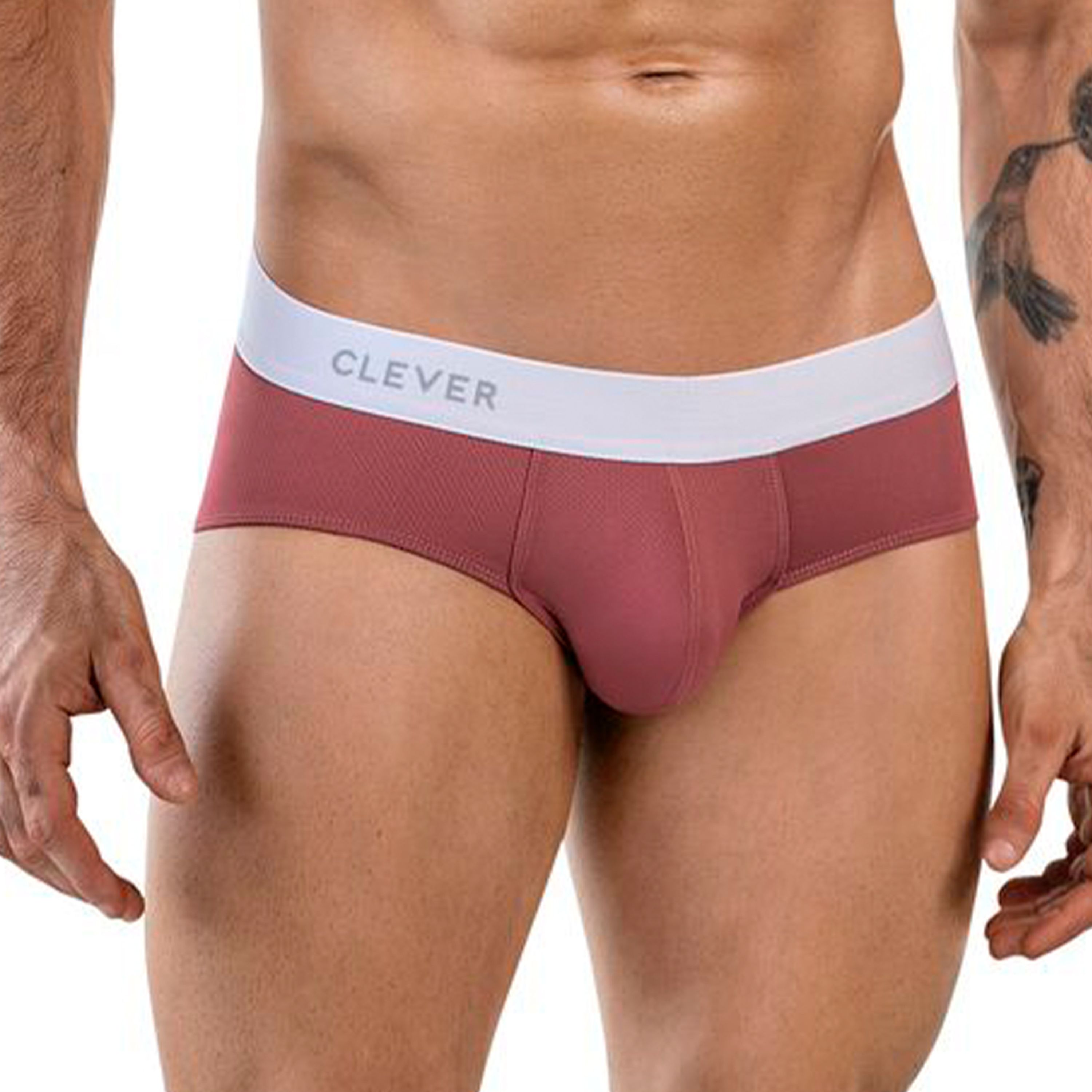 Мужские трусы брифы фиолетовые Clever Moda LECLER CLASSIC BRIEF 186319 фото 1