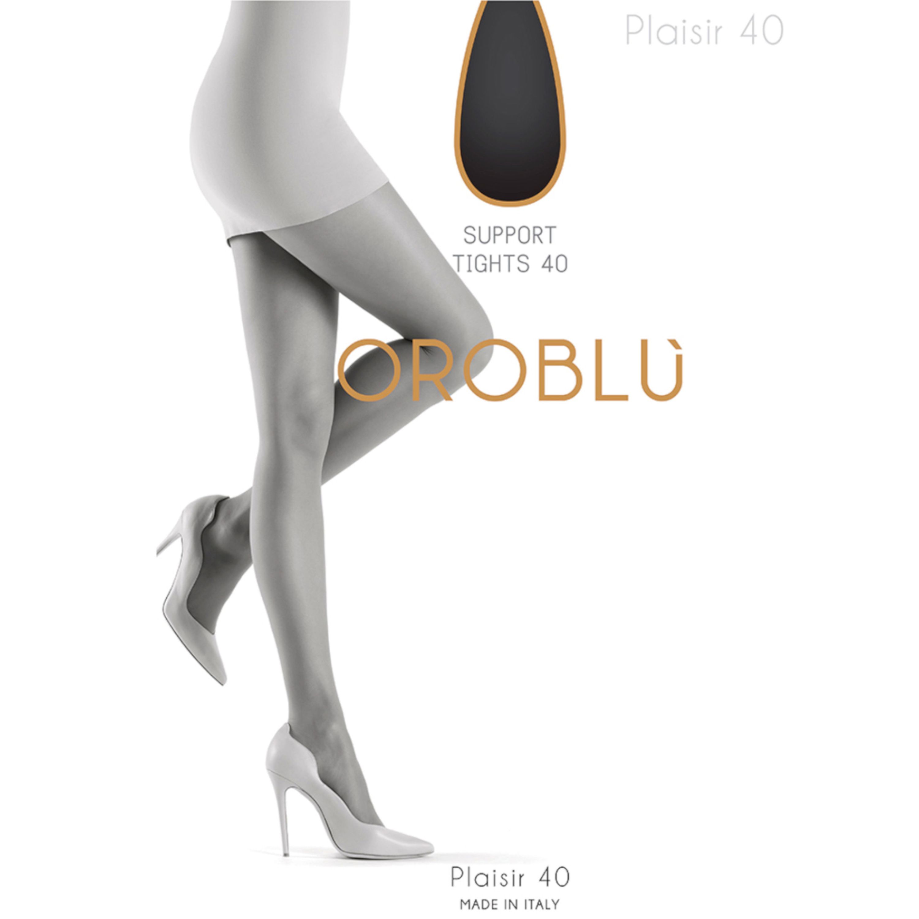 Женские колготки темно-серые OROBLU Plaisir, 40 ден Daily VOBC01025 фото 2