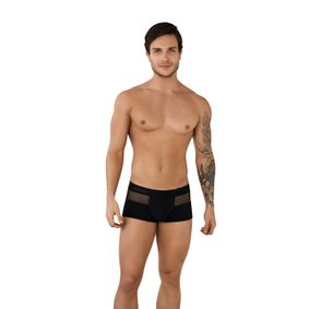 Фото Мужские трусы хипсы черные с сетчатыми вставками Clever EDEN LATIN BOXER 095301