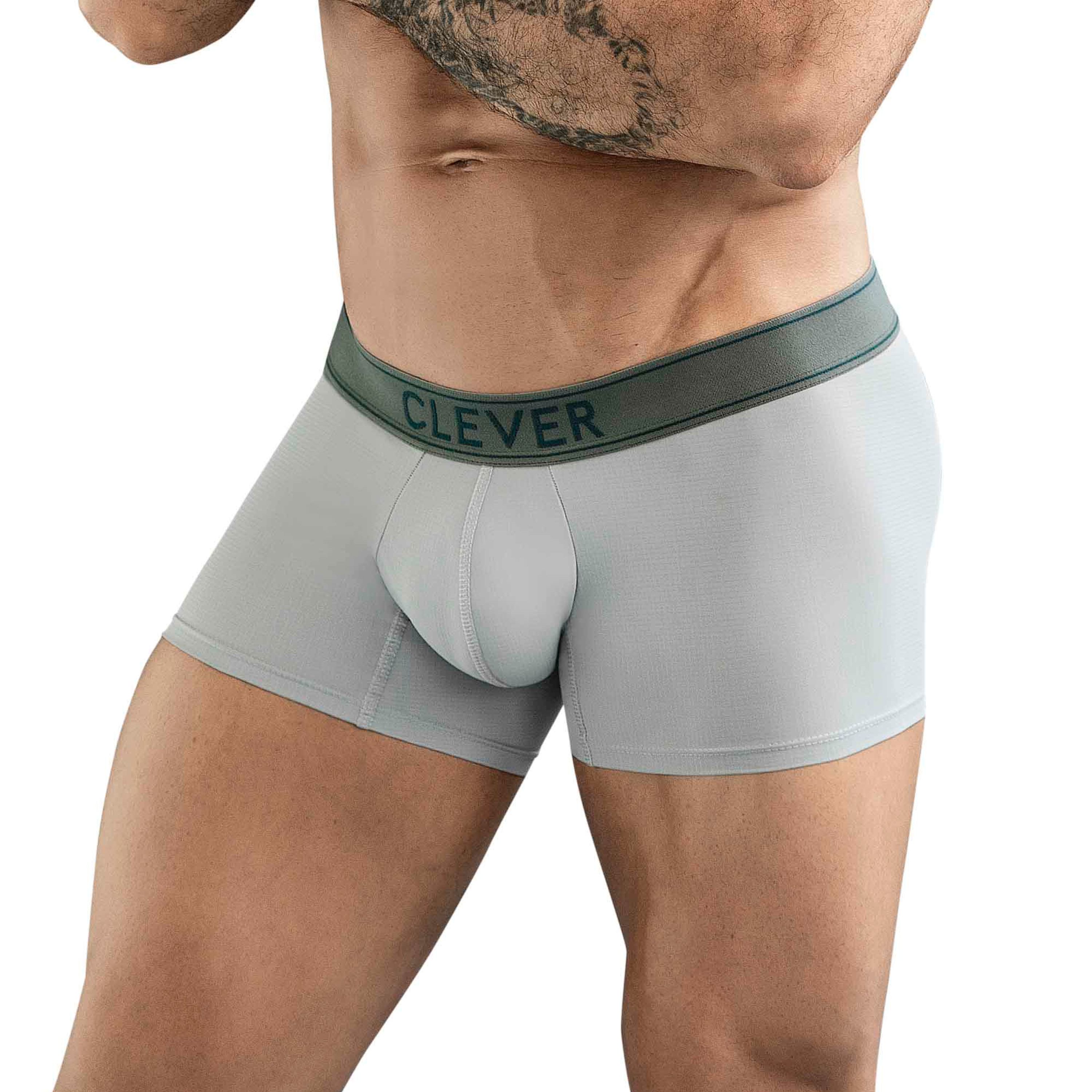 Мужские трусы хипсы серые Clever Moda BERNA TRUNKS 178412 фото 2