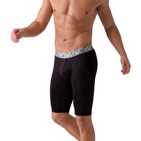 Фото Мужские трусы боксеры черные удлиненные Doreanse 1786