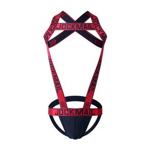 Фото Мужская портупея красная JOCKMAIL JM913-8