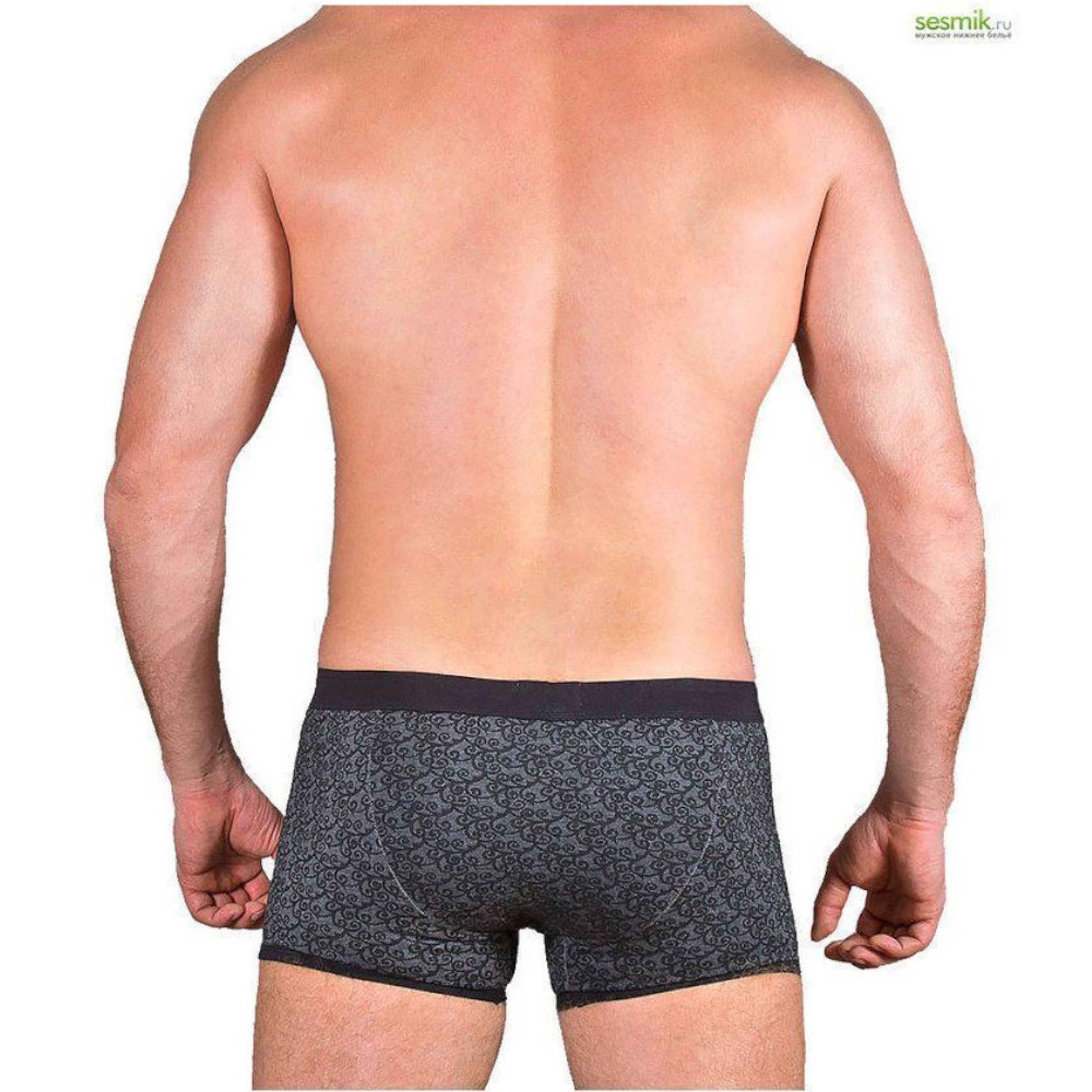 Мужские трусы боксеры Massi PIZ серые фото 3