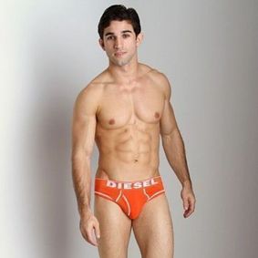 Фото Мужские трусы брифы оранжевые Diesel Fresh and Bright Divine Brief Orange