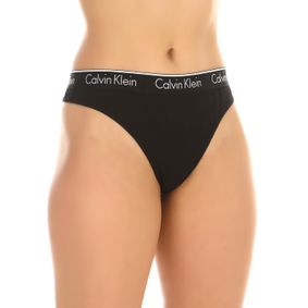 Фото Женские трусы стринги черные Calvin Klein Women