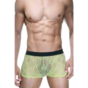 Фото Мужские трусы боксеры кружевные салатовые LaBlinque LB15289