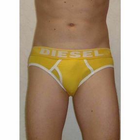Фото Мужские трусы брифы желтые Diesel DIS0075