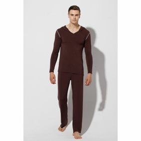 Фото Мужской комплект белья  домашний коричневый SuperBody Brown Homesuit