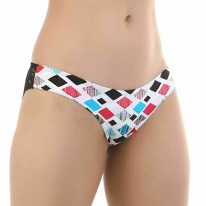 Фото Женские трусы слипы с кружевной вставкой разноцветные ROMEO ROSSI RR2504-4