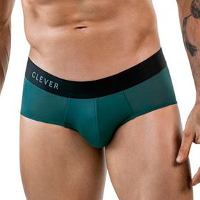 Фото Мужские трусы брифы зеленые Clever Moda ONEAL BRIEF 186210