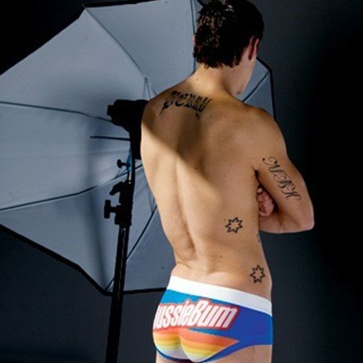  Мужские трусы брифы Aussiebum Spin Brief Blue Color фото 2