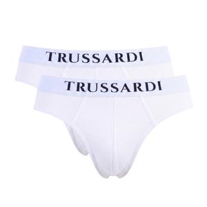 Фото Набор мужских трусов брифов 2в1 белые TRUSSARDI TRU2USP01