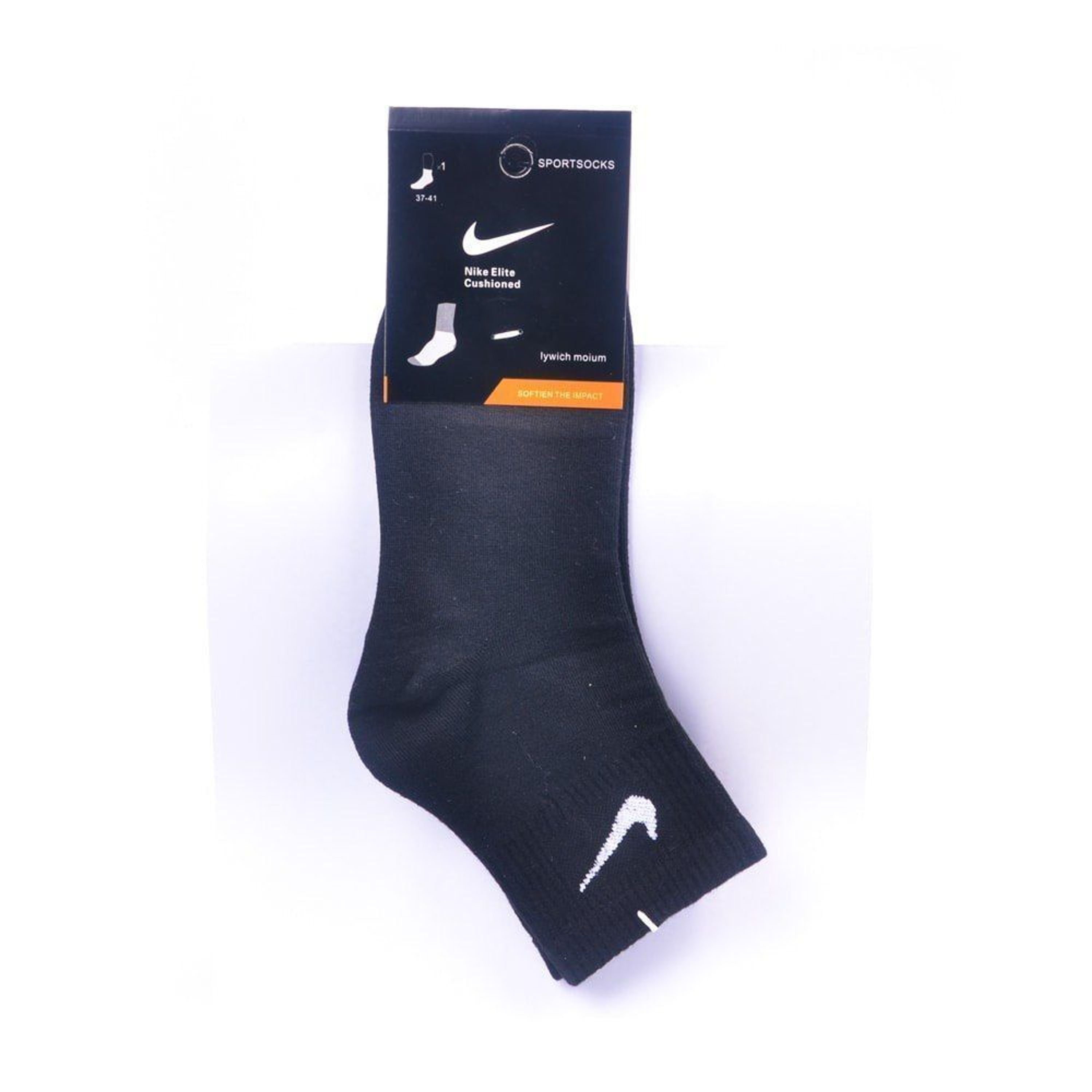Женские носки черные Nike Elite Cushioned Н_607 фото 1