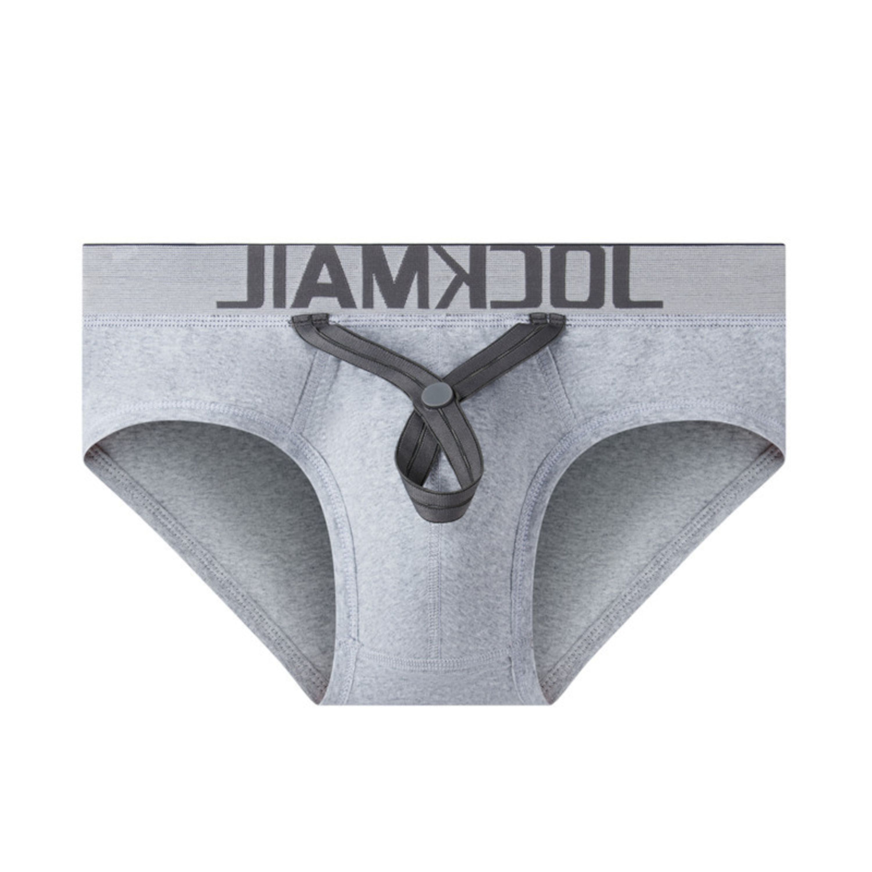 Мужские трусы брифы серые JOCKMAIL JM2031-3 фото 5