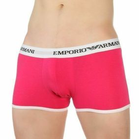 Фото Мужские трусы боксеры розовые Emporio Armani 