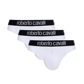 Фото Набор мужских трусов брифов 3в1 белые ROBERTO CAVALLI RC1USP01TR