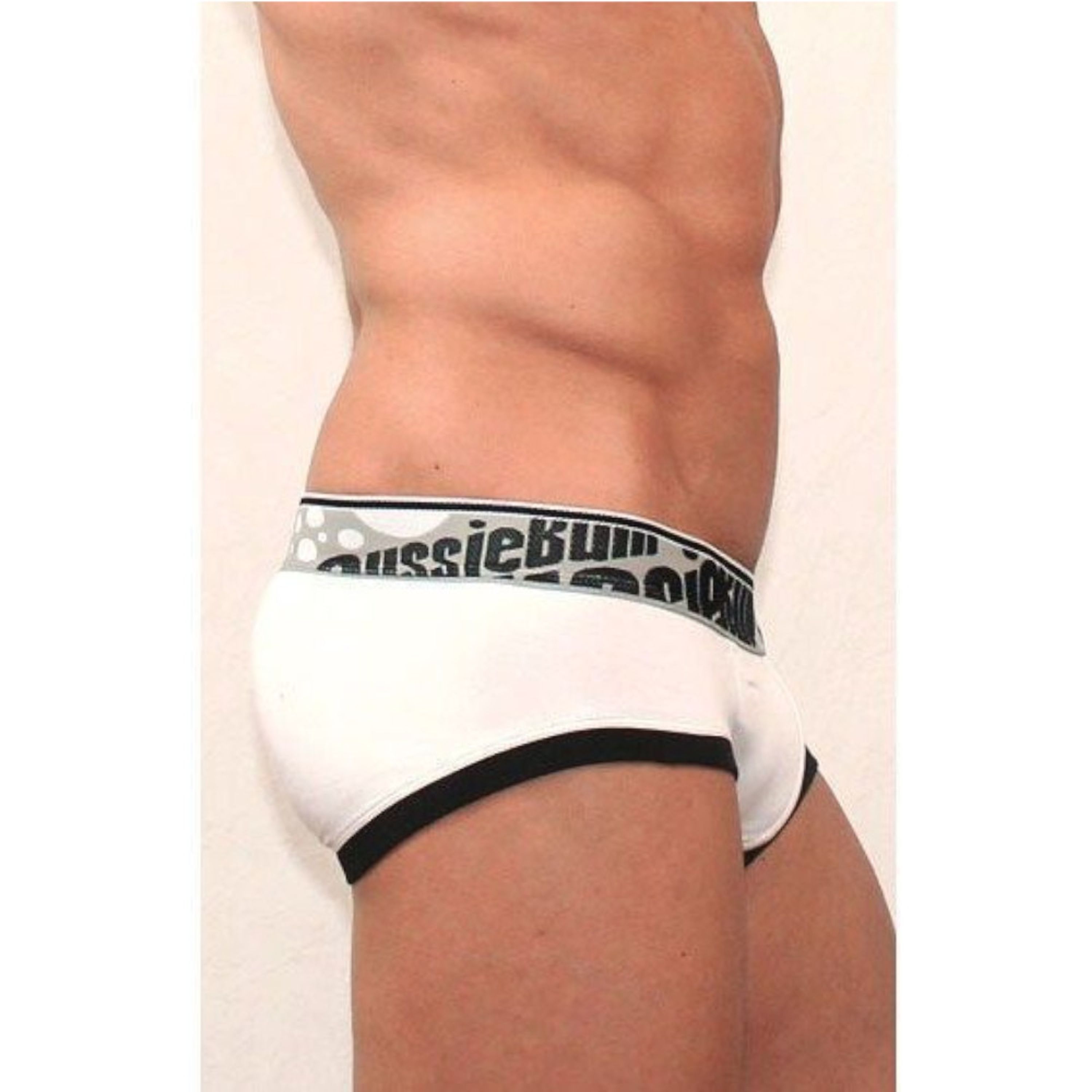 Мужские трусы брифы Aussiebum Flaunt Brief Black & White AB00157 фото 2