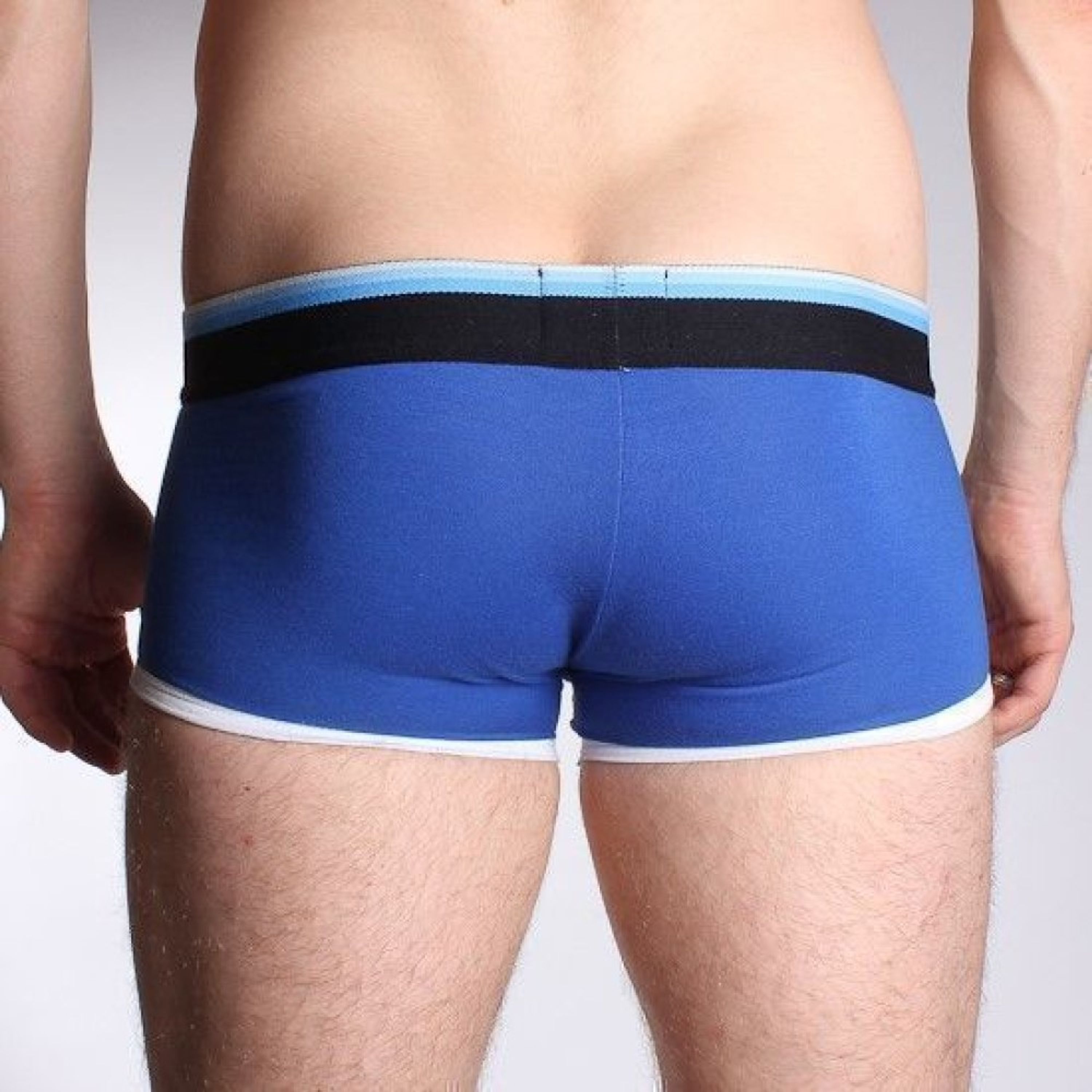 Мужские трусы хипсы синие с голубой резинкой Aussiebum Fire Boxer AB6105-7 фото 2