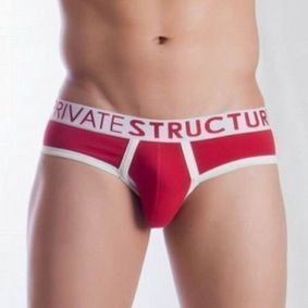 Фото  Мужские трусы слипы красные Private Structure NOS Spectrum Red Brief