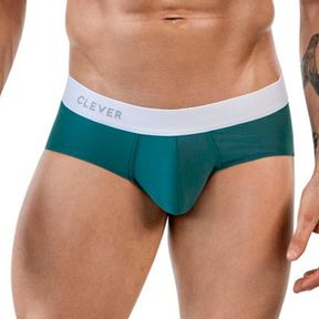 Фото Мужские трусы брифы зеленые Clever Moda LECLER CLASSIC BRIEF 186310