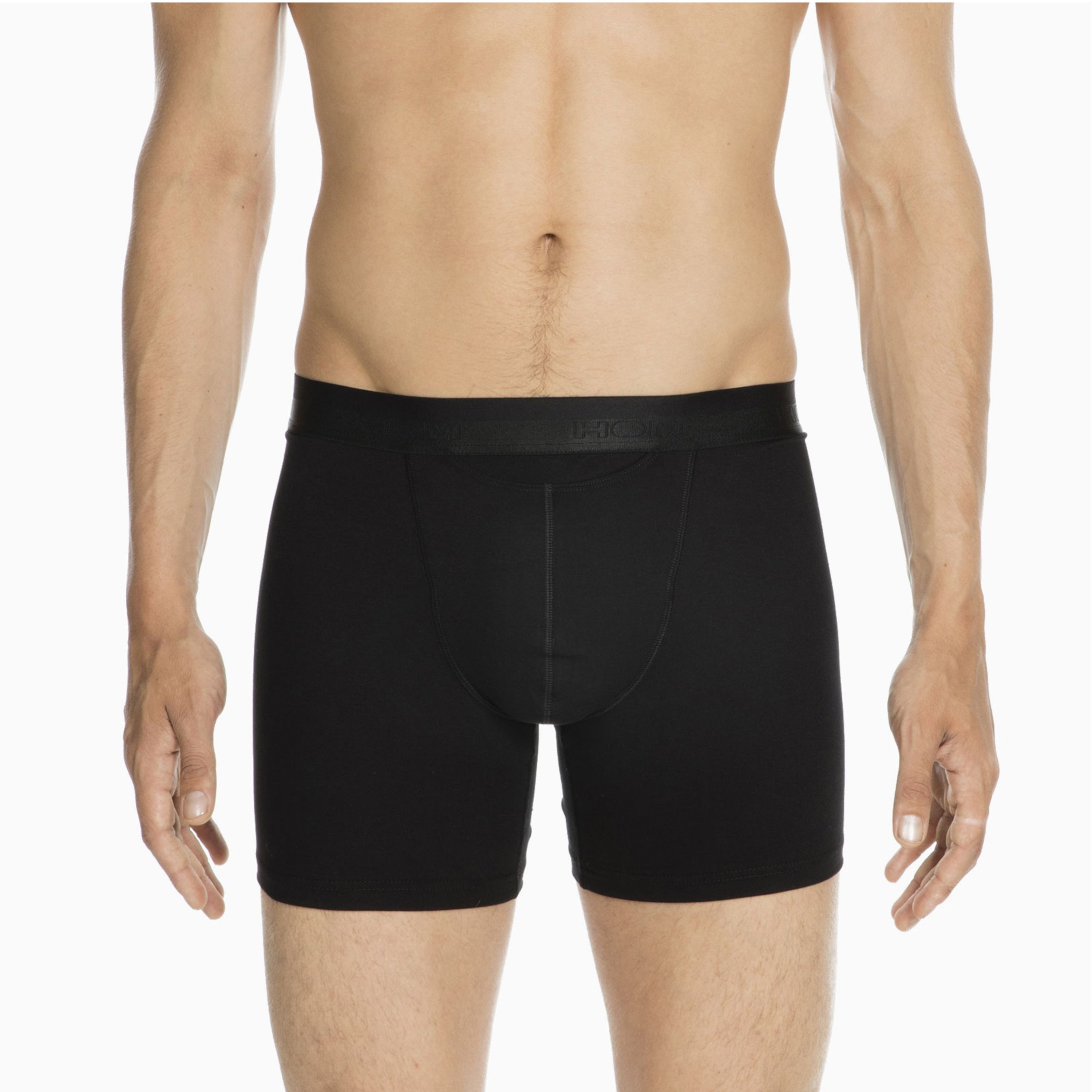 Мужские трусы боксеры удлиненные черные HOM HO1 Long Boxer Briefs HO1 359519_400004 фото 4