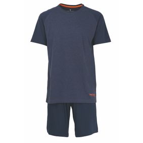 Фото Мужская пижама с шортами темно-синяя Tom Tailor 70982/5624 631