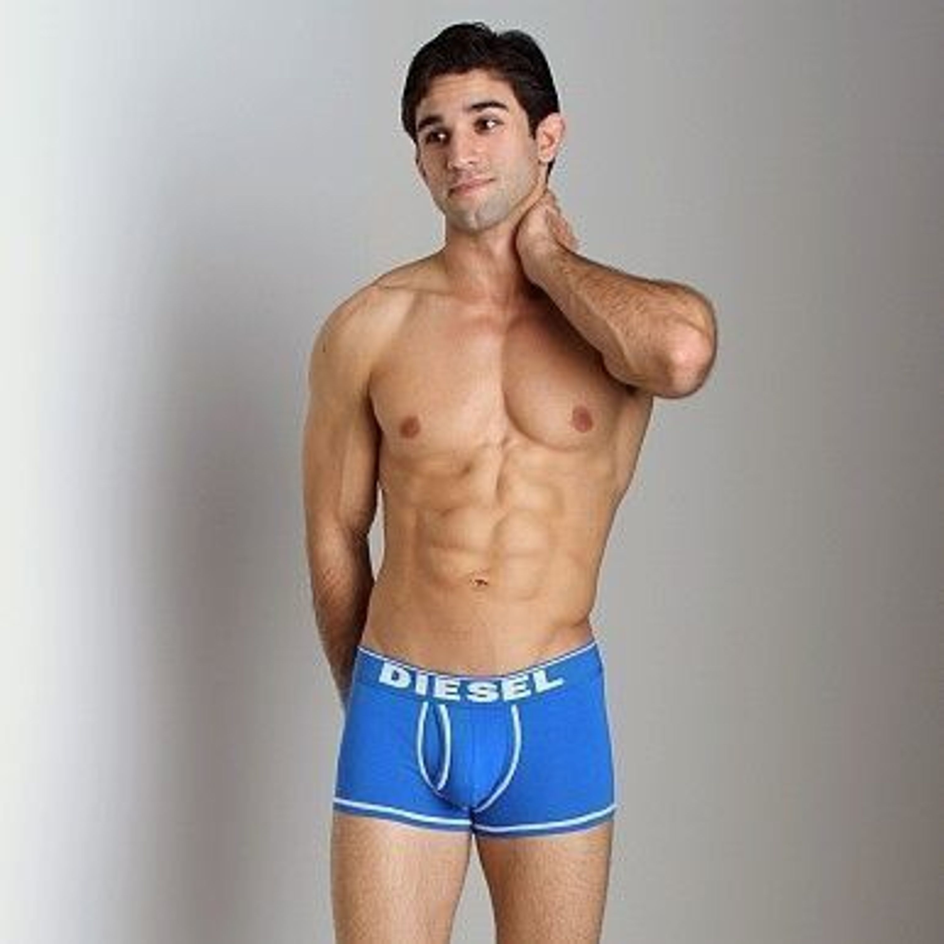 Мужские трусы боксеры синие Diesel Fresh and Bright Divine Boxer Blue фото 2
